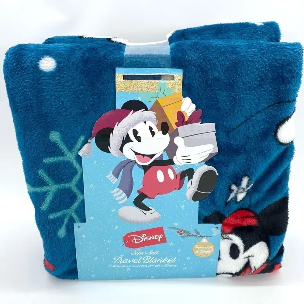 Disney Mickey Mouse Travel Blanket New